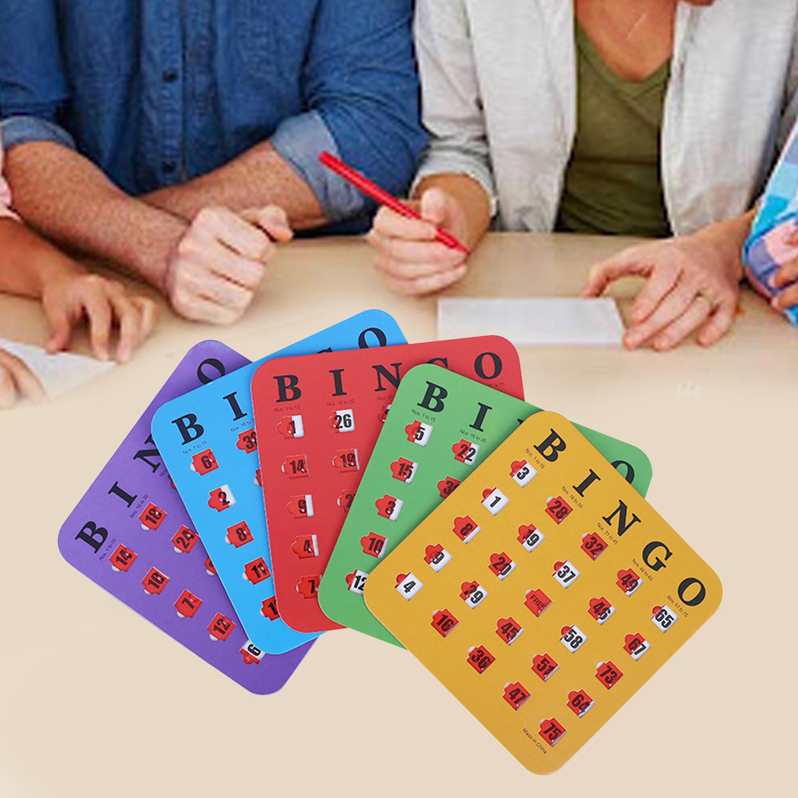Party Games For Adults Large Group - 5 Buah Kartu Permainan Bingo Cetak