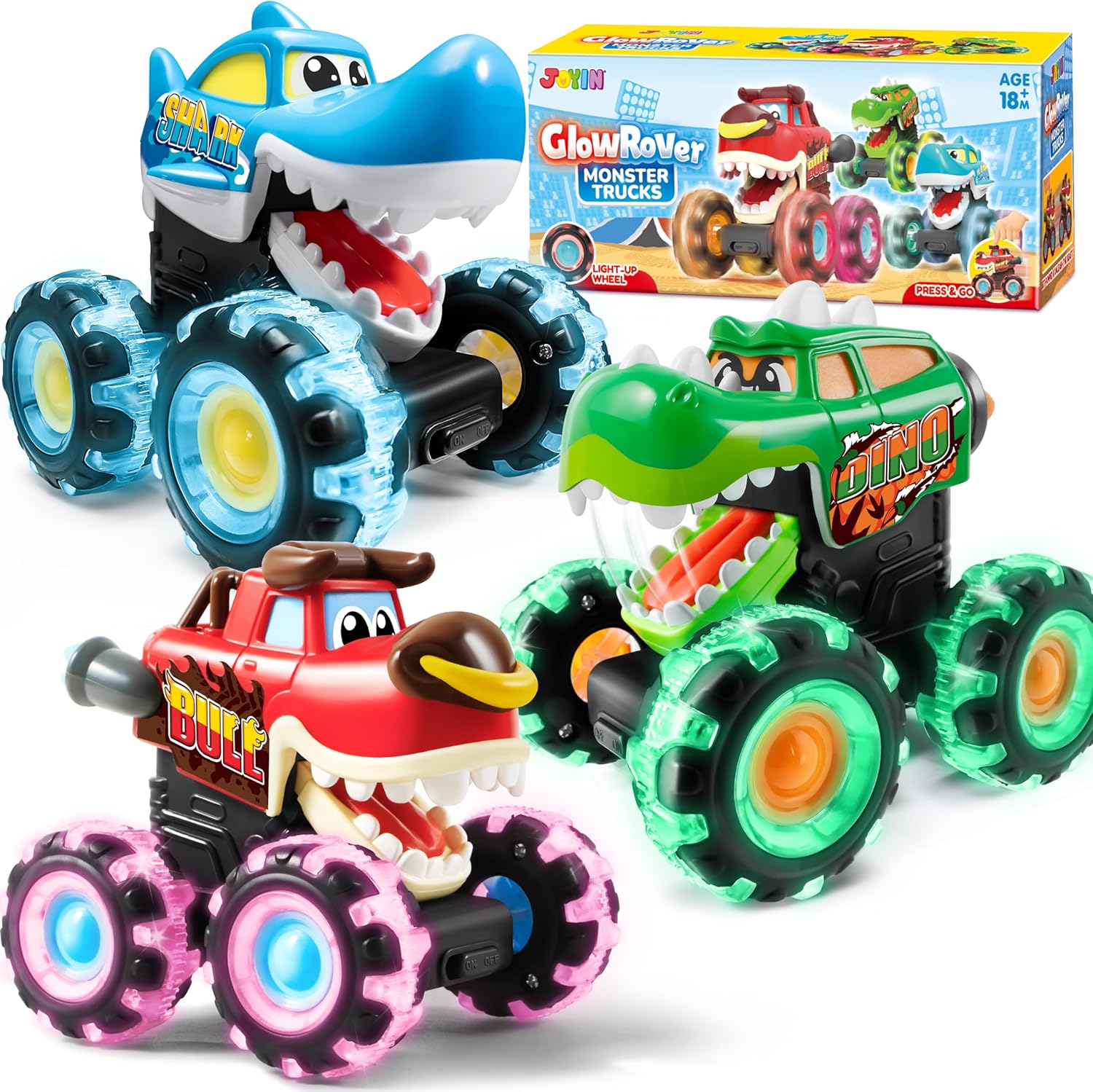 Party Games Birthday - JOYFY 3 Paket Mainan Truk Monster
