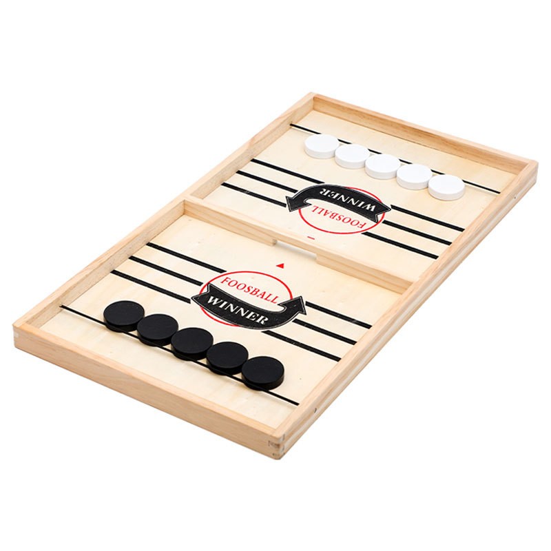 Party Games Board Game - Permainan Papan Kayu 2-in-1 Hoki Es