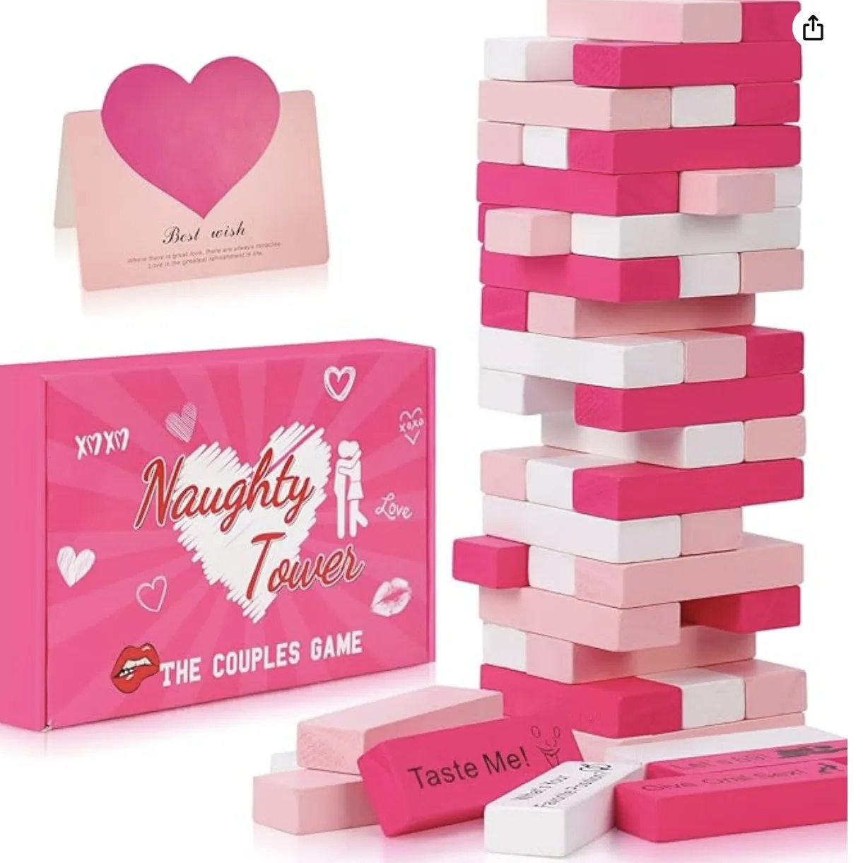 Party Games Couple - 48 Buah Permainan Menara Blok Aktivitas
