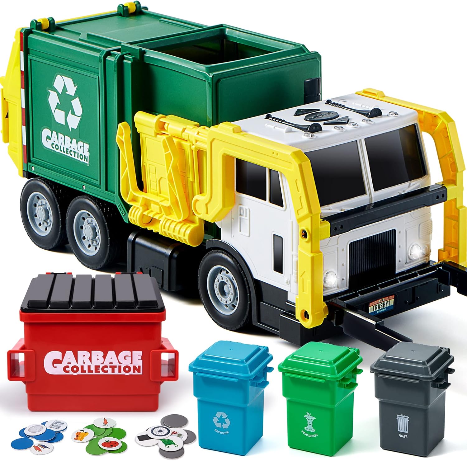 Party Games Birthday - Set Mainan Truk Sampah Bertenaga Gesekan