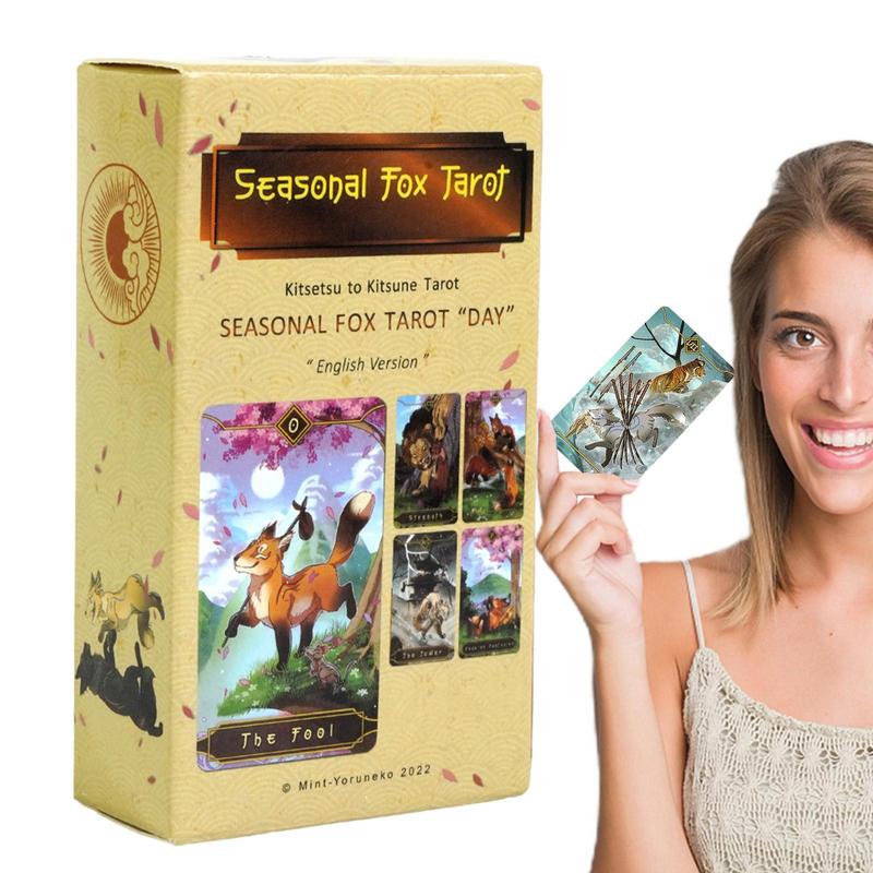 Party Games Meaning - 78 buah kartu Tarot musiman Fox