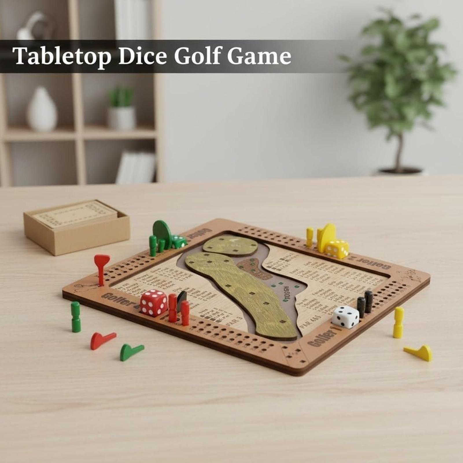Permainan Dadu Golf Kayu, Main - Party Games Adults Indoor ulasan dan harga