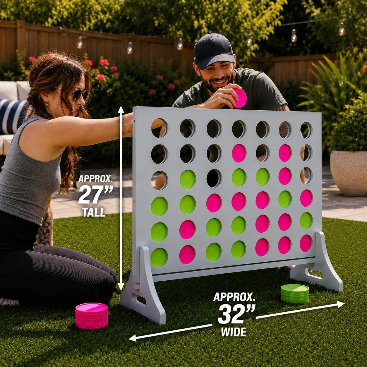 Permainan Giant 4 in a Row unt - Party Games Adults Indoor ulasan dan harga