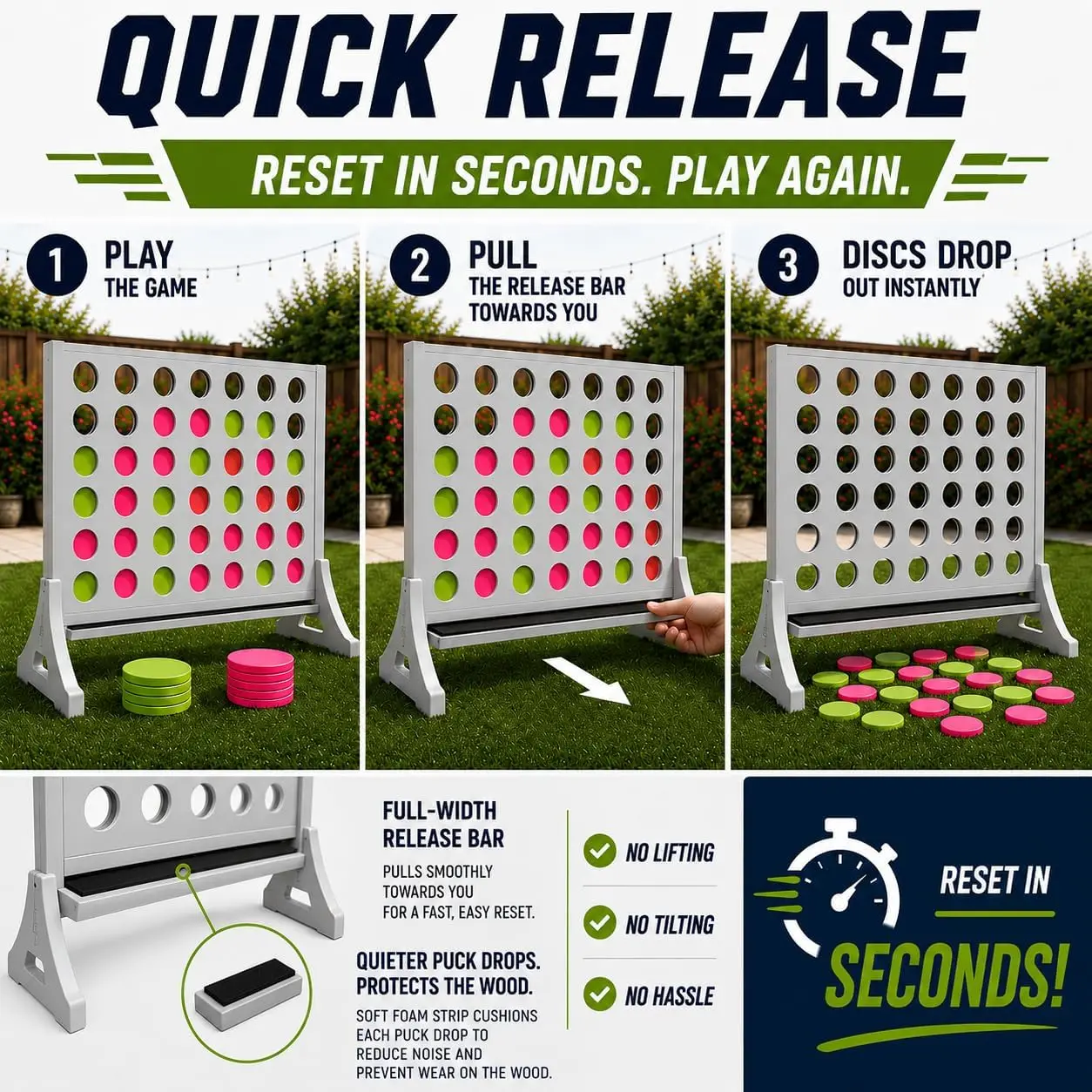 Permainan Giant 4 in a Row unt - Party Games Adults Indoor ulasan dan harga