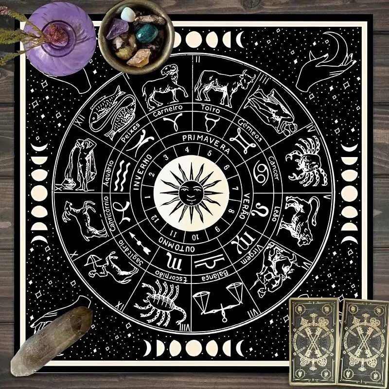 Kain Tarot Pola Zodiak - Kain  - Zodiac Party Games ulasan dan harga