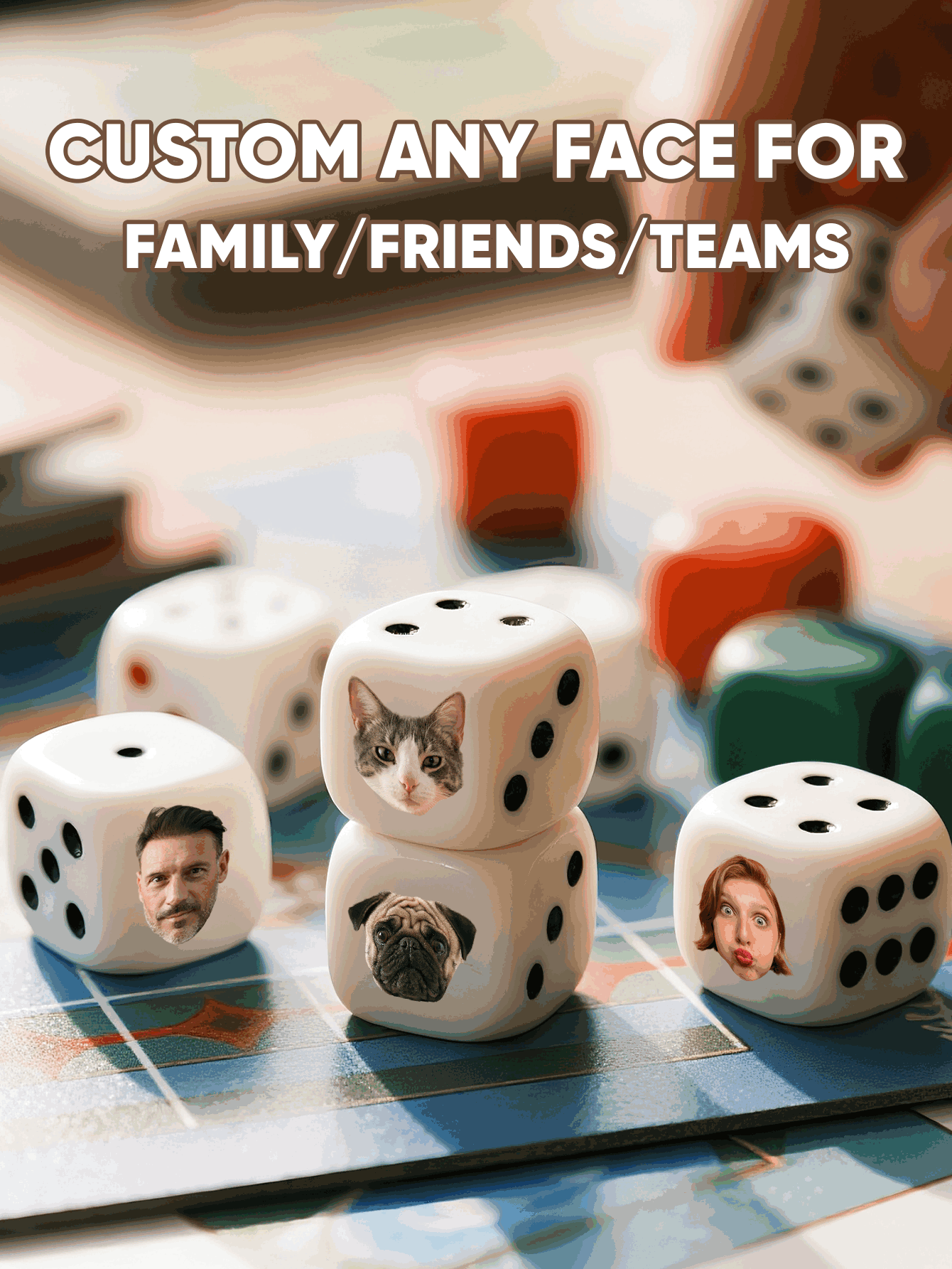 Dadu Wajah Kustom Dadu Wajah y - Party Games Birthday ulasan dan harga
