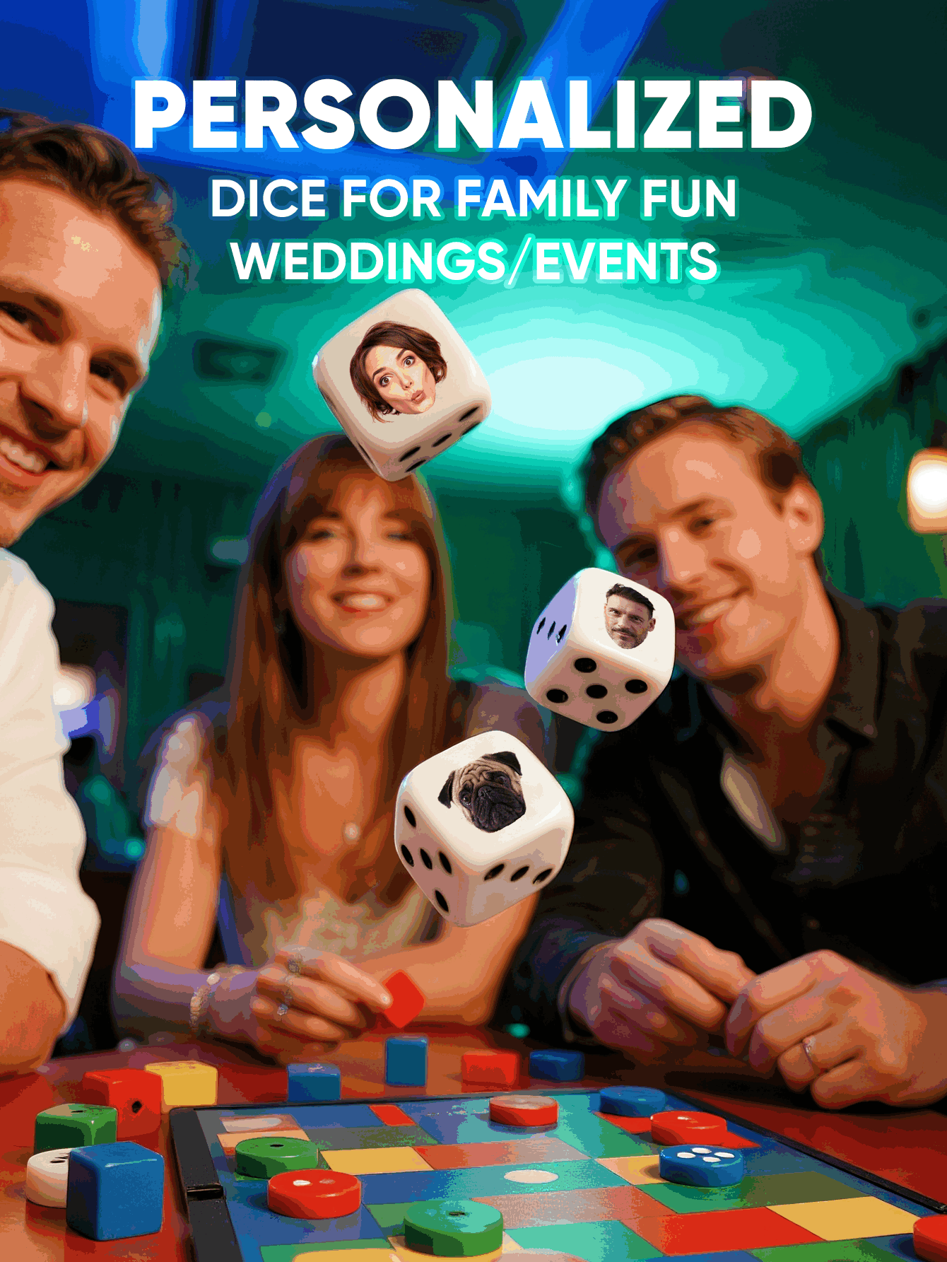 Dadu Wajah Kustom Dadu Wajah y - Party Games Birthday ulasan dan harga