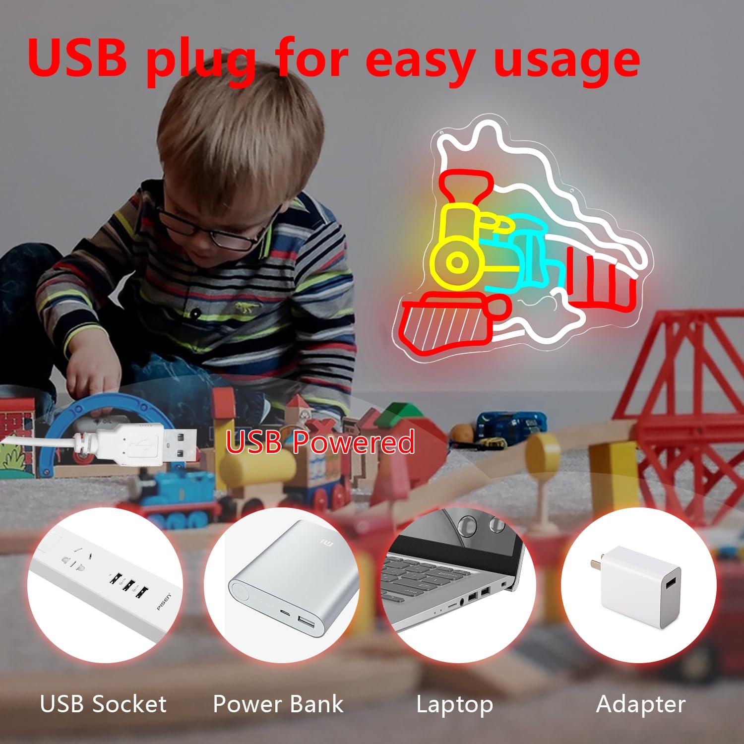 Lampu Neon Kereta Uap USB LED  - Party Games Steam ulasan dan harga