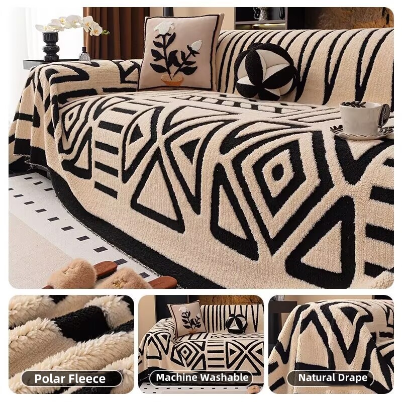 Sarung Sofa Mewah Bulu Polar T - Washer Toss Set ulasan dan harga