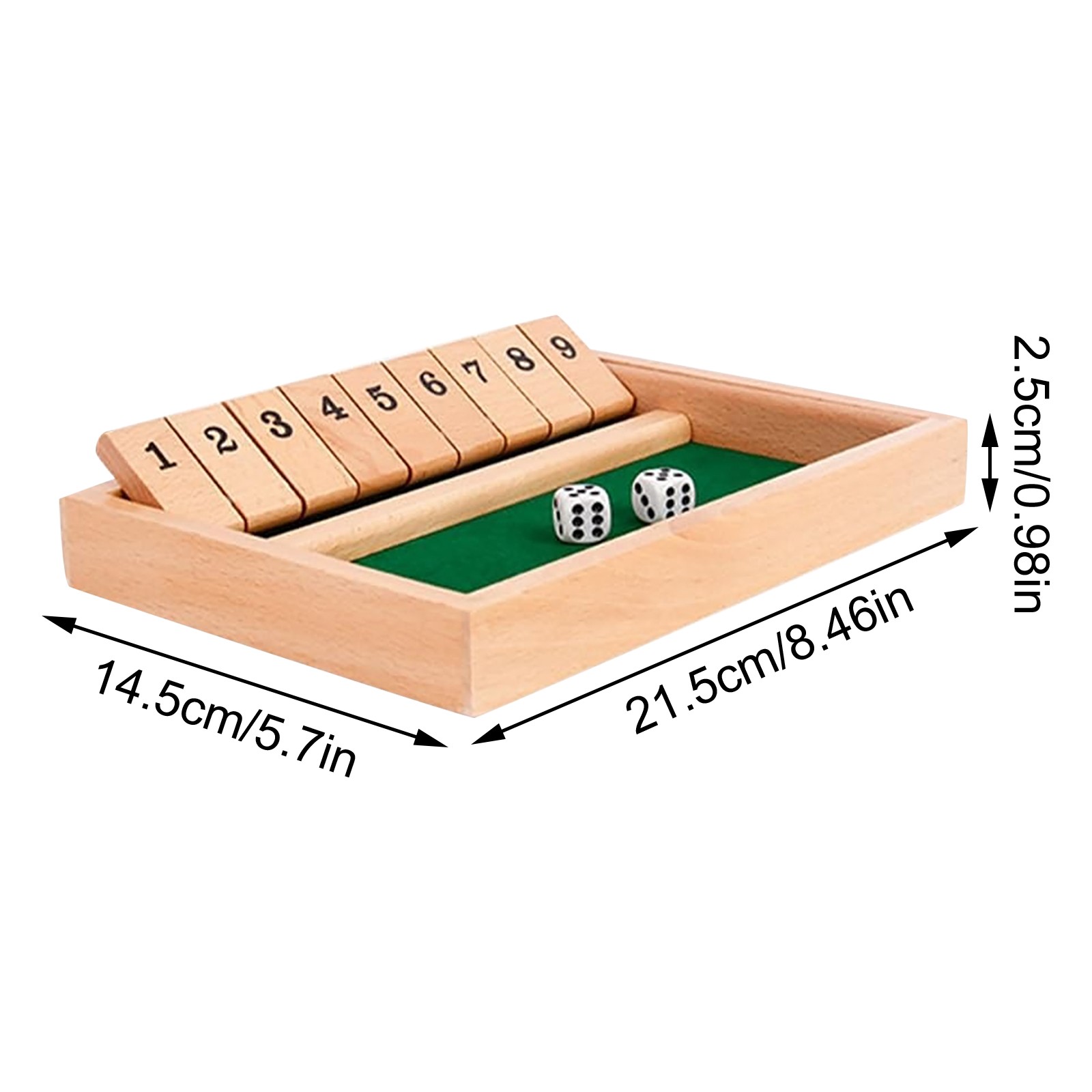 Permainan Papan Shut The Box D - Party Games Adults Drinking ulasan dan harga