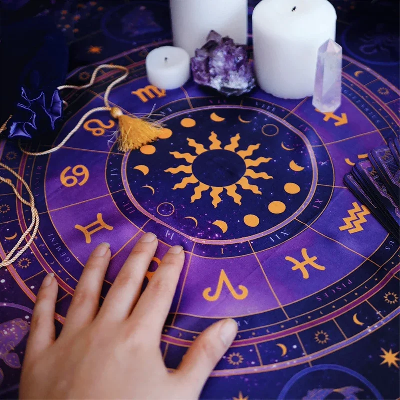 Kain Tarot Roda Zodiak Astrolo - Zodiac Party Games ulasan dan harga