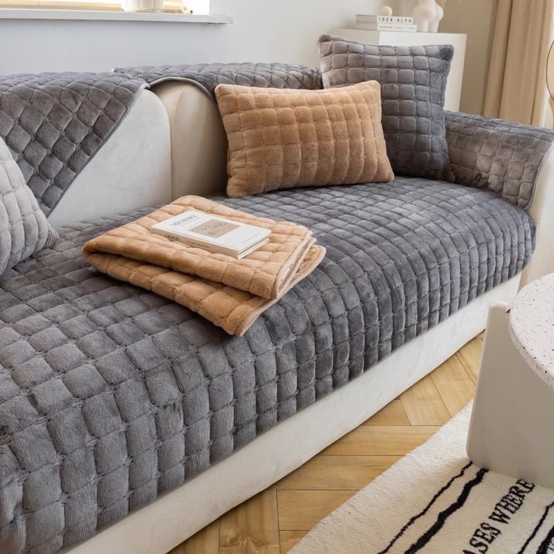 Sarung Sofa Plaid Mewah Anti-S - Washer Toss Set ulasan dan harga