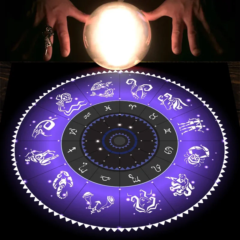 Kain Tarot Ungu Roda Zodiak Ka - Zodiac Party Games ulasan dan harga