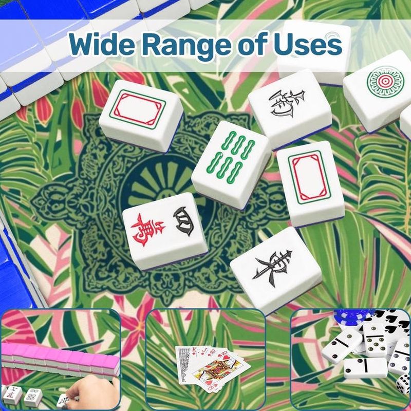 VIKAMA Alas Meja Mahjong Hibis - Party Games Adults Indoor ulasan dan harga