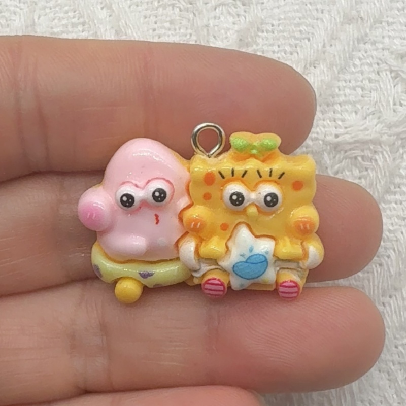10 buah liontin resin kartun,  - Party Games Birthday ulasan dan harga