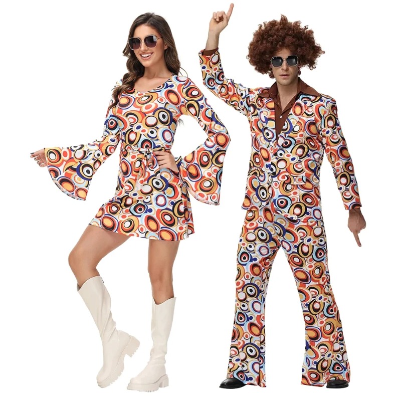 Kostum Hippie Retro 70S 80S Pr - Party Games Couple ulasan dan harga