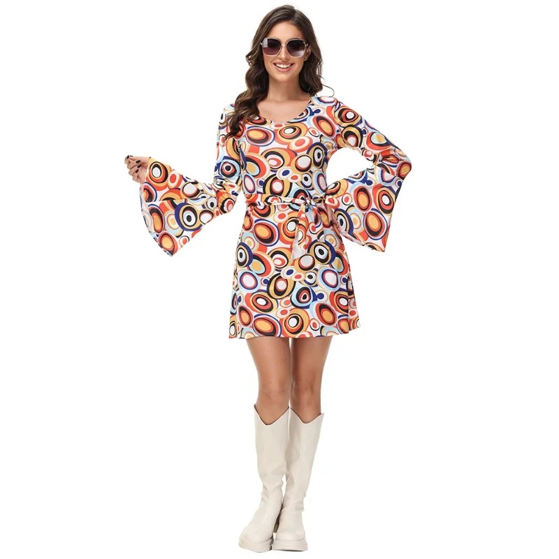 Kostum Hippie Retro 70S 80S Pr - Party Games Couple ulasan dan harga