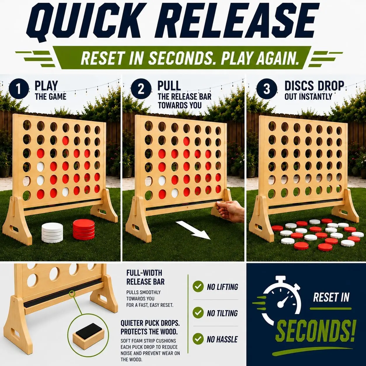 Permainan Giant 4 in a Row unt - Party Games Adults Indoor ulasan dan harga